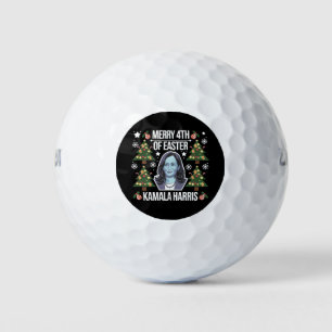Kamala Harris Weihnachten Santa Frohe 4. Ostern Golfball