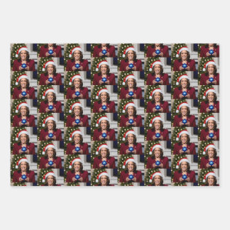 Kamala Harris Weihnachtsgeschenk Wrap Geschenkpapier Set