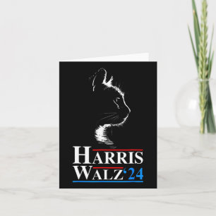 Kamala Harris Wheimer 2024 Cat Funny Vp Vice Presi Karte