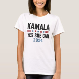 Kamala Harris Yes She Can Kamala Harris 2024 T-Shirt