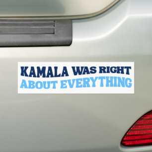 Kamala hatte in allem, was gegen Trump gerichtet w Autoaufkleber