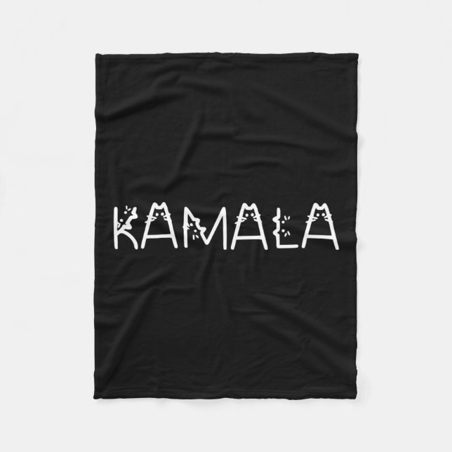 Kamala In Cat Schriftart Kamala Harris Wheimer 202 Fleecedecke (Vorderseite)