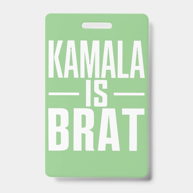 Kamala is Brat Ausweis (Vorderseite)