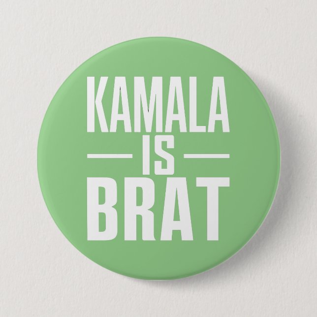 Kamala is Brat Button (Vorderseite)