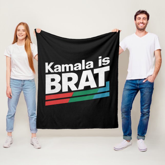 Kamala is Brat Fleecedecke (Beispiel)