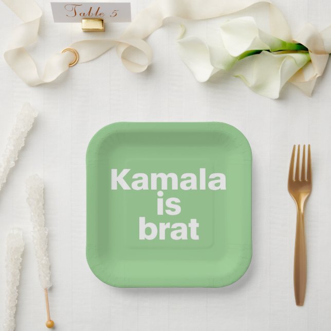Kamala is Brat Pappteller (Hochzeit)