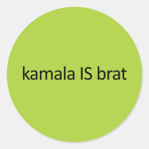 kamala IS brat Runder Aufkleber