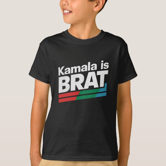 Kamala is Brat T-Shirt (Vorderseite)