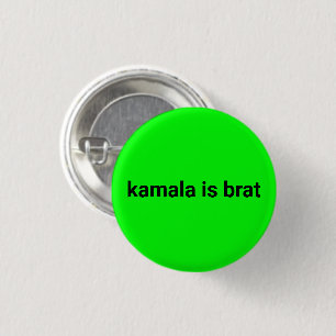 Kamala ist braune moderne Typografie schwarzer Neo Button