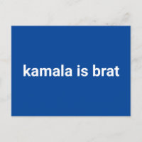Kamala ist brauner, lustiger moderner Typografie,