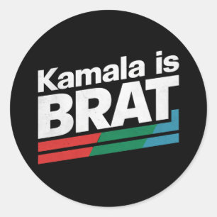 Kamala ist ein verwöhntes Kind Runder Aufkleber