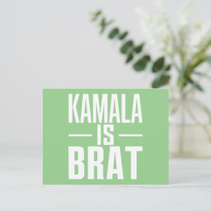 Kamala ist ein verzogenes Gör Postkarte