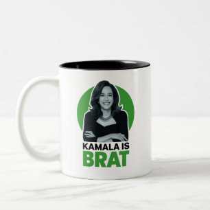 Kamala ist frech lustig sarkastisch zweifarbige tasse
