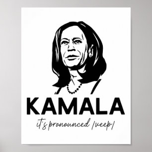 Kamala It's Pronounced Veep Vice President Harris Poster