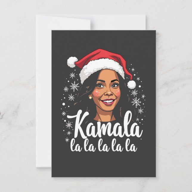 Kamala La La Kamala Harris Weihnachten Weihnachten Einladung (Vorderseite)