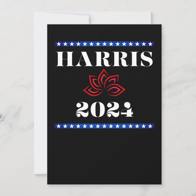 Kamala Lotus Harris für POTUS Einladung (Vorderseite)