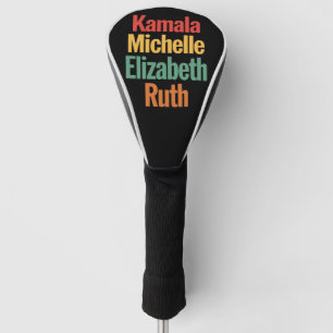 Kamala Michelle Elizabeth Ruth Feministische Polit Golf Headcover