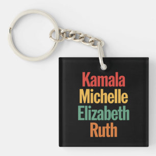 Kamala Michelle Elizabeth Ruth Feministische Polit Schlüsselanhänger