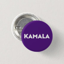 Kamala moderne, fette Typografie weiß und lila