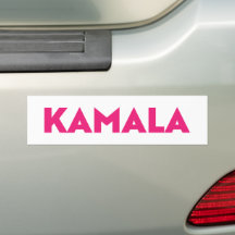 Kamala moderne, mutige Typografie, heiß rosa und w