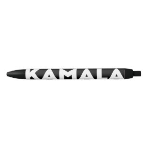 Kamala moderne, mutige Typografie weiß und schwarz Kugelschreiber