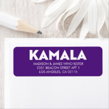 Kamala moderne Typografie lila benutzerdefinierte 