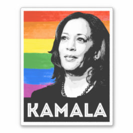 KAMALA PRIDE FLAG AUFKLEBER