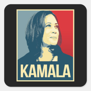KAMALA QUADRATISCHER AUFKLEBER