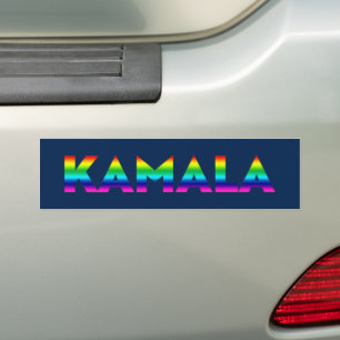 Kamala Regenbogentypografie Gay Pride Marine Autoaufkleber