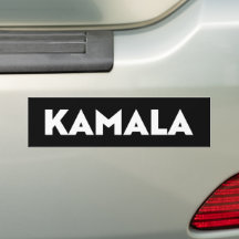 Kamala Schwarz-Weiß moderne, mutige Typografie