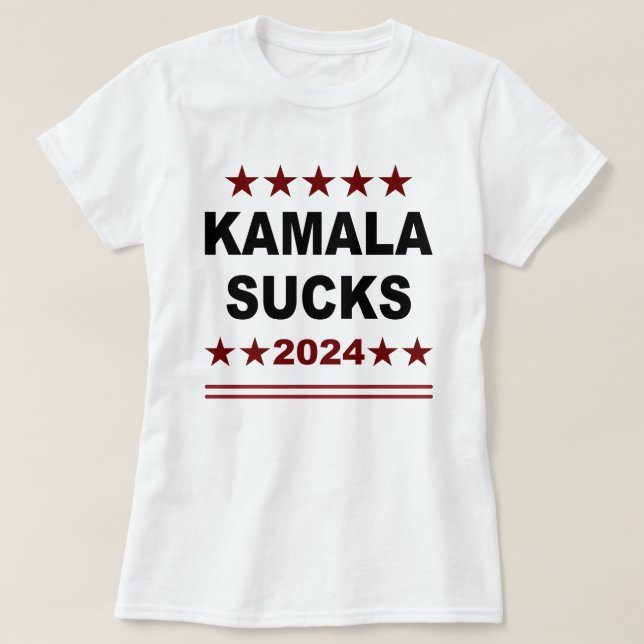 Kamala Sind zum Kotzen 2024 Funny Meme T-Shirt (Design vorne)