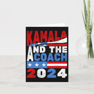Kamala und die Coach Cat Lady Election 2024 Karte