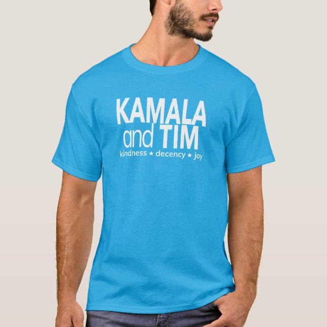 Kamala und Tim 2024 Männer-T - Shirt (Vorderseite)