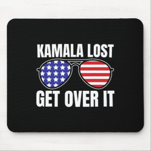 Kamala verloren, komm darüber hinweg, lustig Trump Mousepad