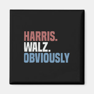 Kamala W Offensichtlich 2024 Harris Waltz Wahl 202 Magnet
