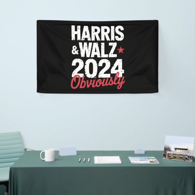 Kamala Walz 2024 Harris Waltz 2024 Banner (Messeveranstaltung)