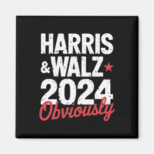Kamala Walz Offensichtlich 2024 Harris Waltz 2024 Magnet
