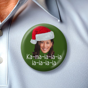 Kamala Weihnachtsmannmütze - Biden Harris 2020 lu Button