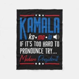 Kamala, wenn das zu schwer ist, um sich zu drücken fleecedecke