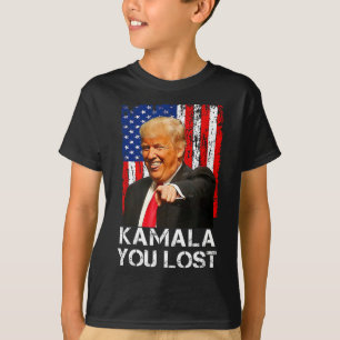 Kamala You Lost Funny Trump lachen über Kamala Har T-Shirt
