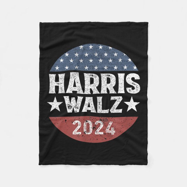 Kamalaharris Timwaltz 2024 Abstimmung Fleecedecke (Vorderseite)