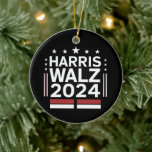 KamalaHarris TimWaltz 2024 Keramik Ornament<br><div class="desc">KamalaHarris TimWaltz 2024</div>