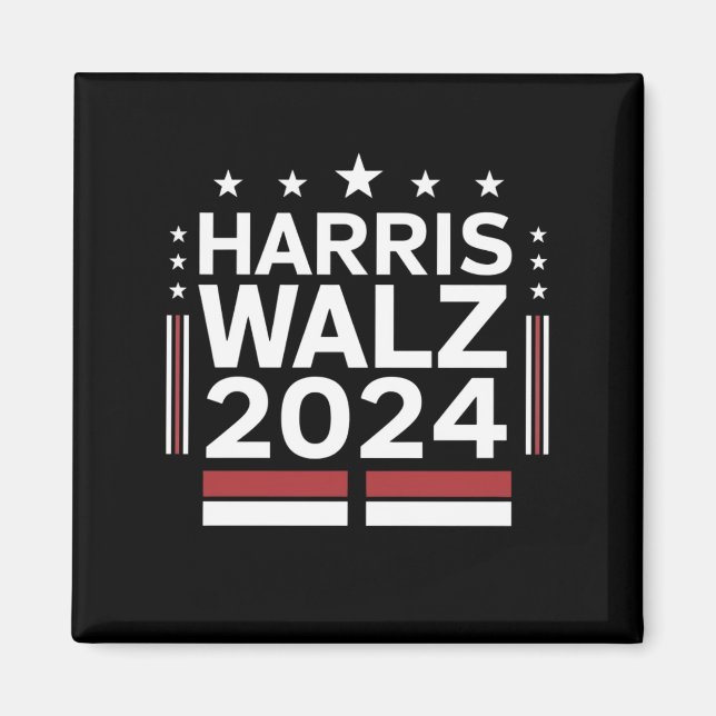 KamalaHarris TimWaltz 2024 Magnet (Vorne)