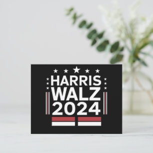 KamalaHarris TimWaltz 2024 Postkarte