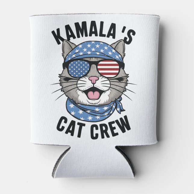 Kamalas Cat Crew Election Cat Lady Geschenk Dosenkühler (Vorderseite)