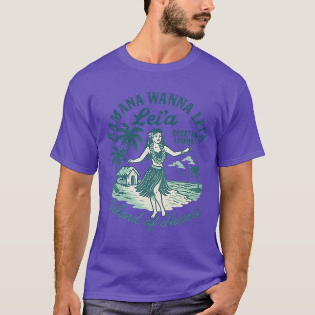 Kamana Wanna Lei Cocktail Lounge T-Shirt (Vorderseite)