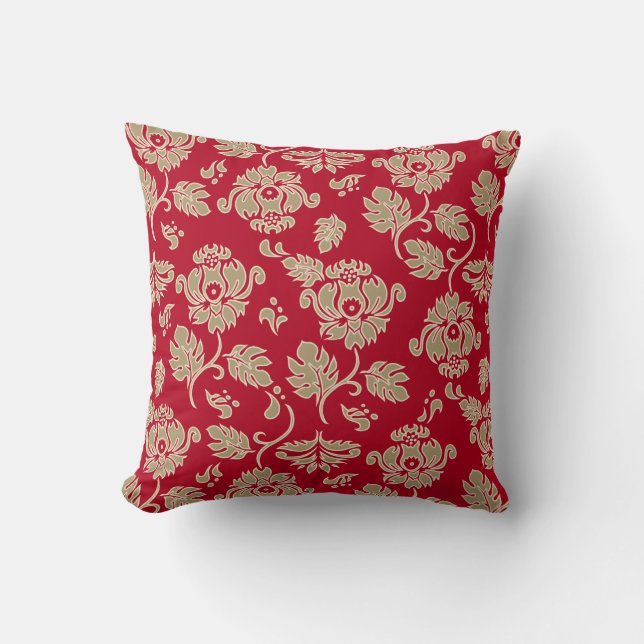 Kamaole Hawaii Tropical Floral Carrés Coussins (Recto)