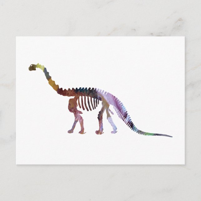 Kamarasaurus-Skelett Postkarte (Vorderseite)