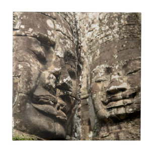 Kambodscha, Angkor Wat. Angkor Thom, Bayon Fliese