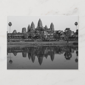 Kambodscha| Angkor Wat Travel Foto B&W Postkarte